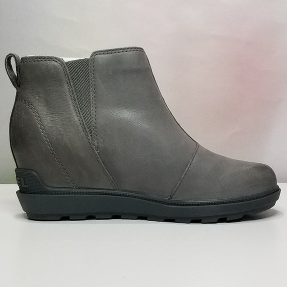 Sorel Women's Evie II Waterproof Wedge Zip Bootie Size 5 Quarry 2056371  NWT - Picture 2 of 6